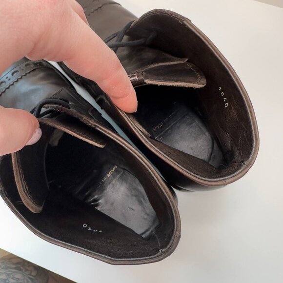 Fabi Men’s Black Leather Ankle Boots - Size 9 US - Picture 6 of 7